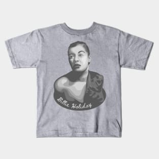 Billie Holiday Portrait Kids T-Shirt